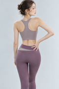 Mauve Backless Fitness Set